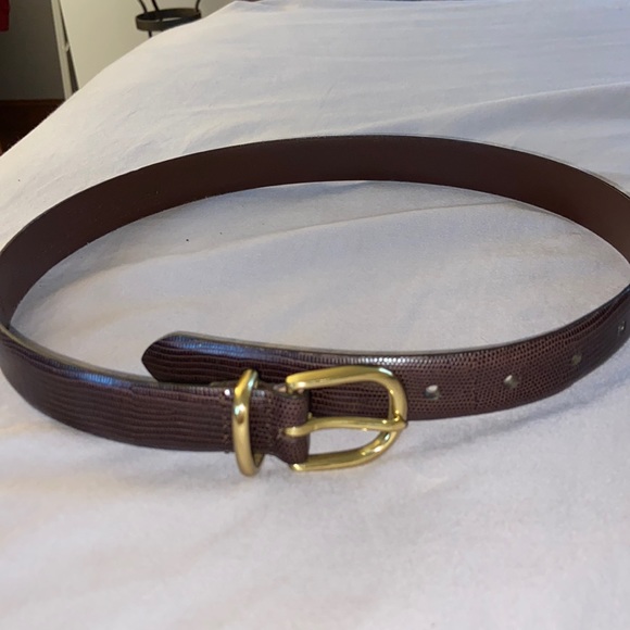 Brown coach leather belt - Picture 3 of 3